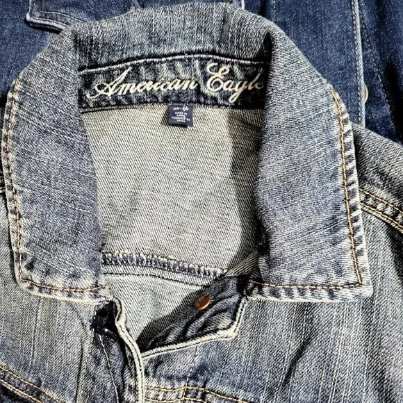 AMERICAN EAGLE Denim Blue Jean Jacket - Women's XS - Picture 5 of 5